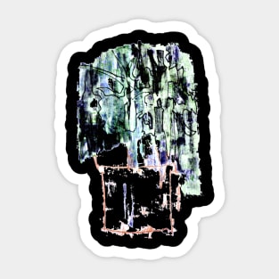 Linoleum planty print Sticker